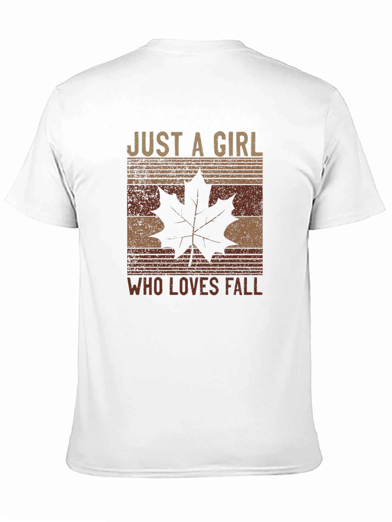Camiseta Just a Girl Who Loves Fall para Otoño