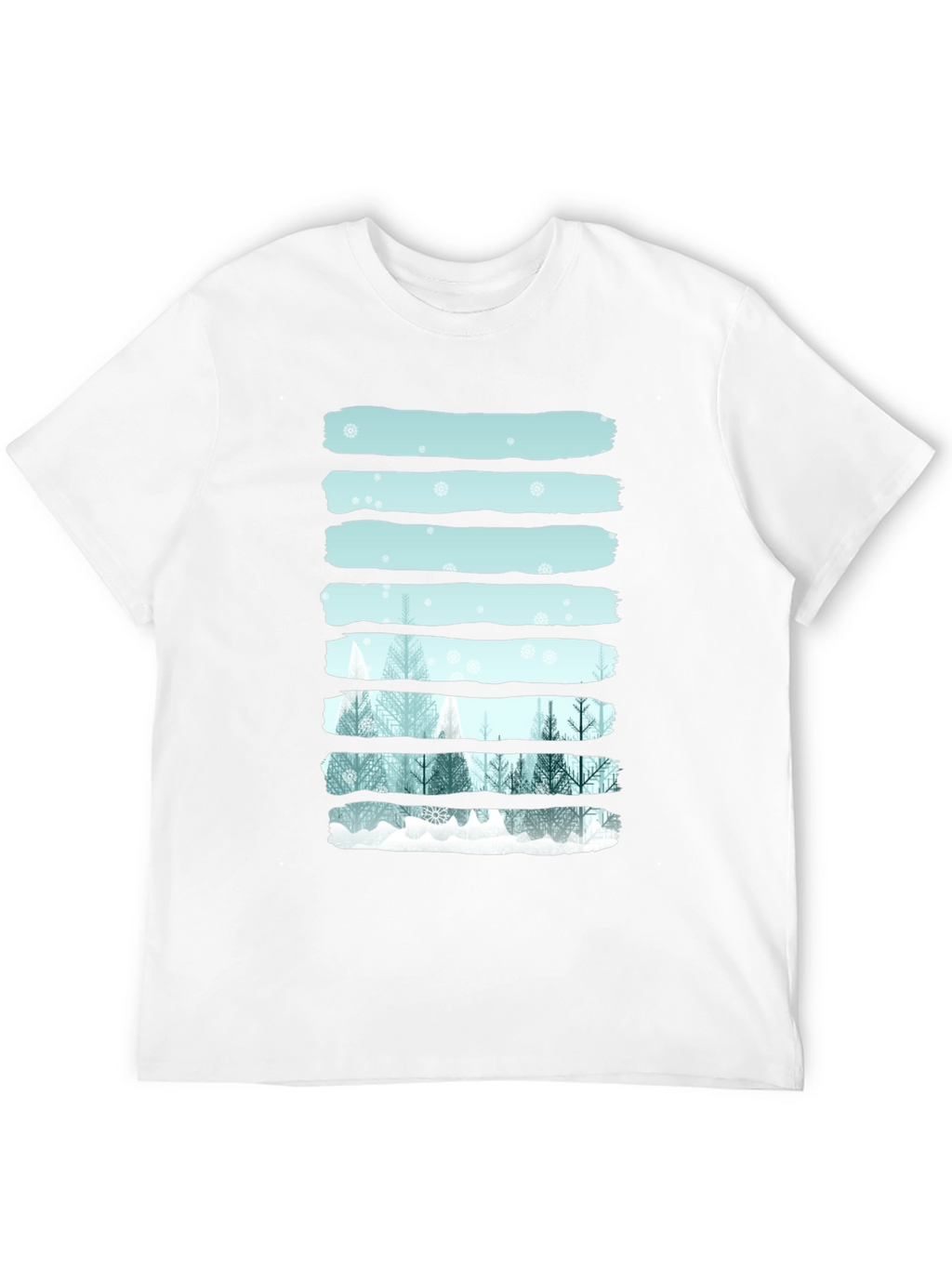 Camiseta Hombre Invierno Abstracto