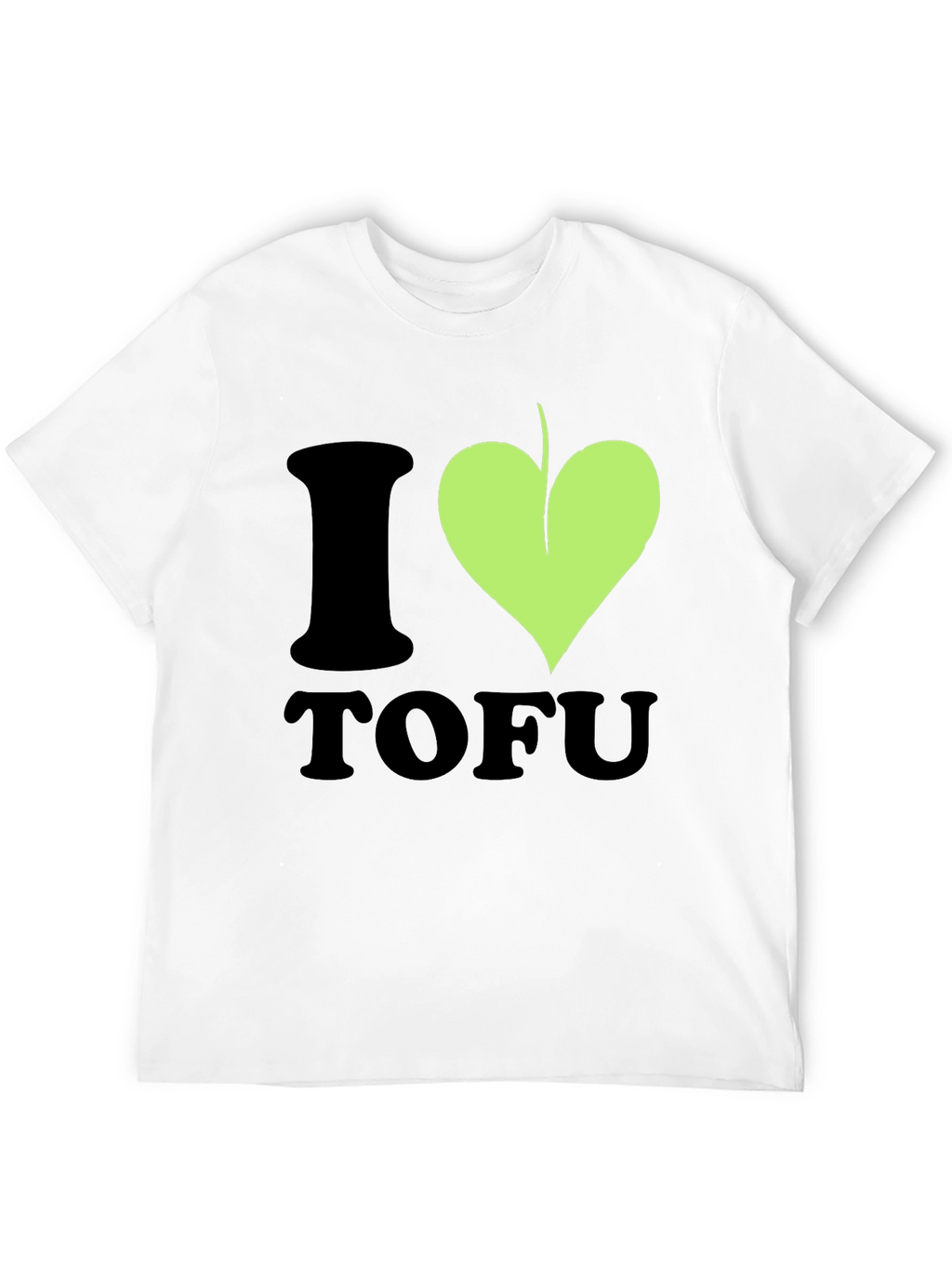 Camiseta Hombre I ❤️ Tofu Diseño Vegano