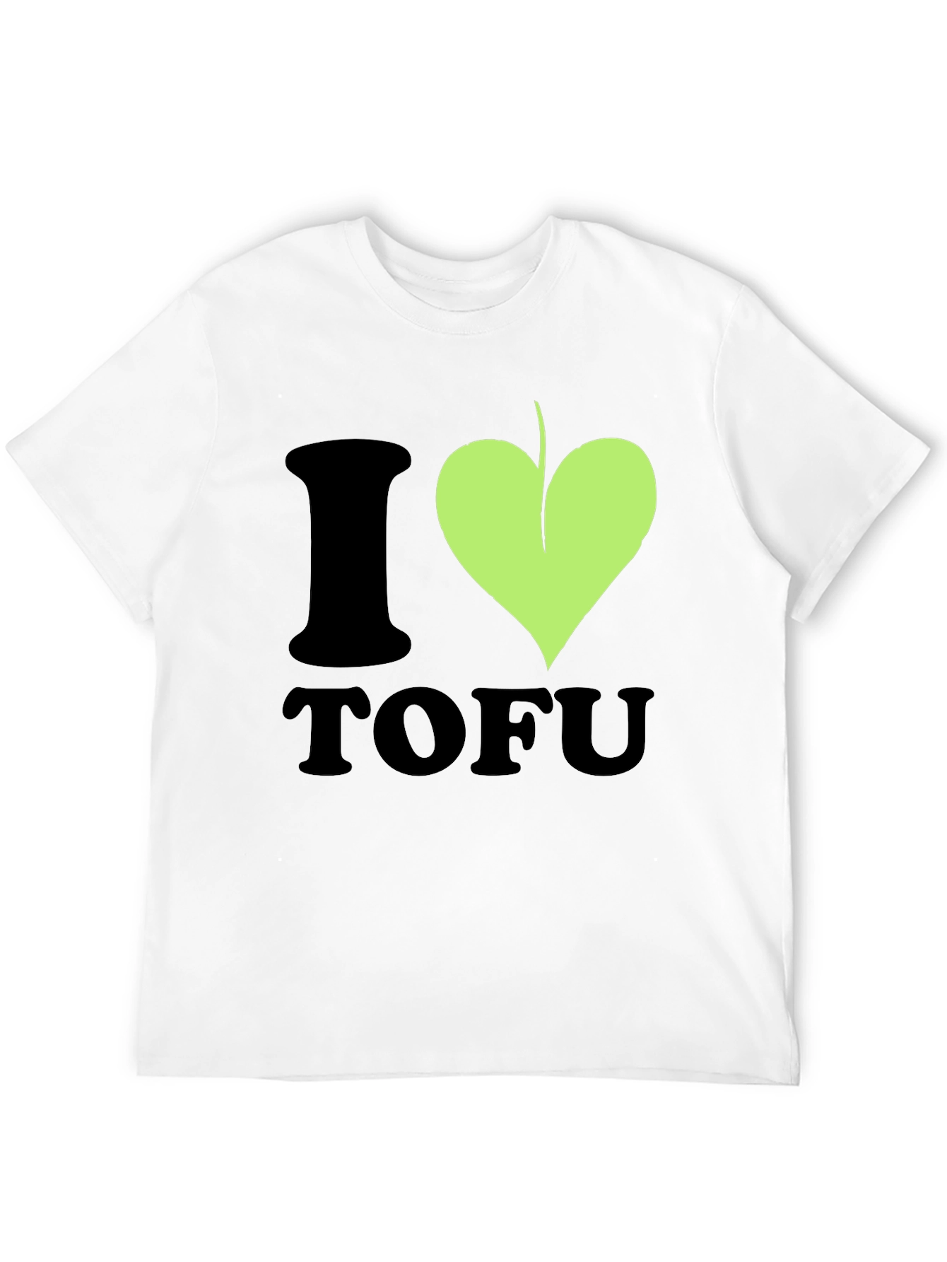 Camiseta Hombre I ❤️ Tofu Diseño Vegano