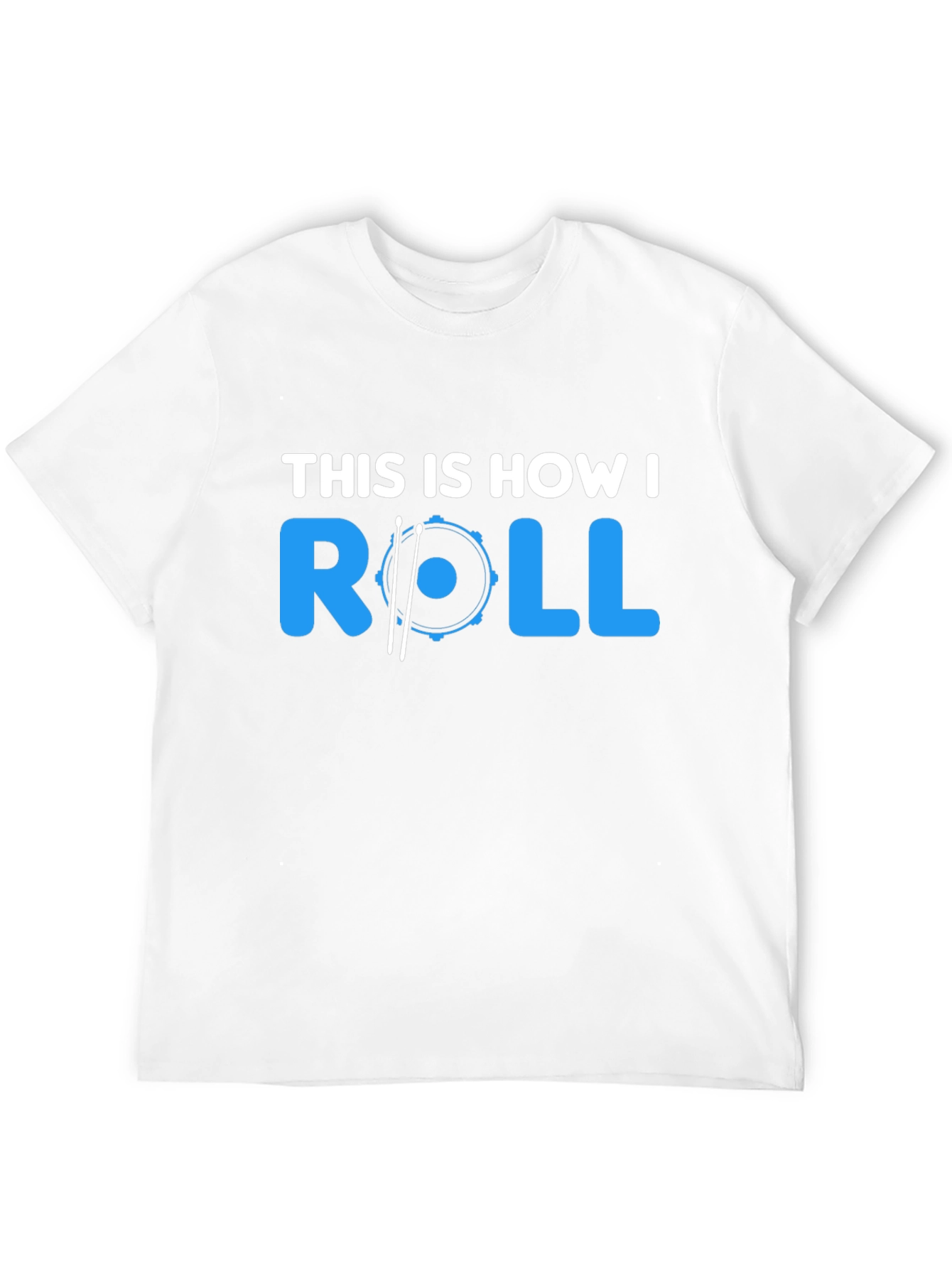 Camiseta Negra Así es como ruedo - Batería