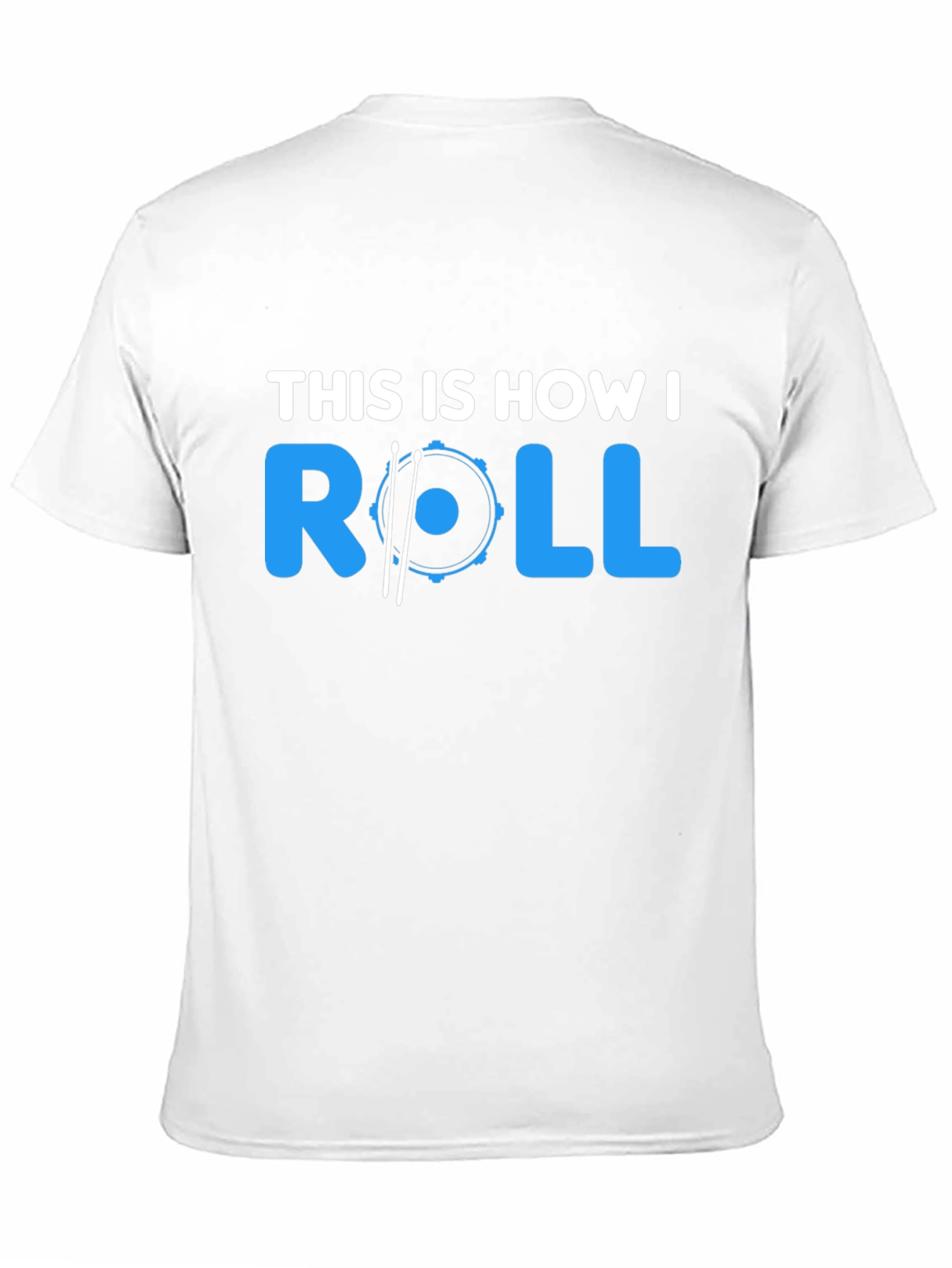 Camiseta Negra Así es como ruedo - Batería