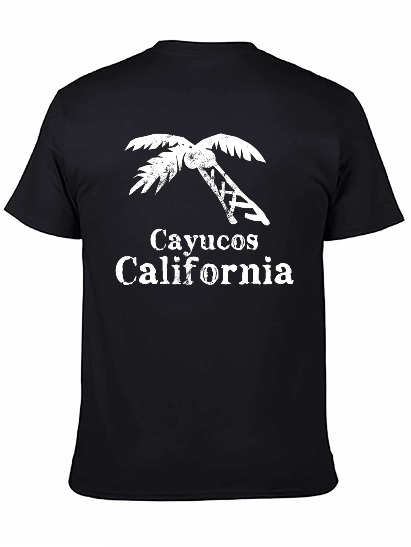 Camiseta Cayucos California Diseño de Palmera