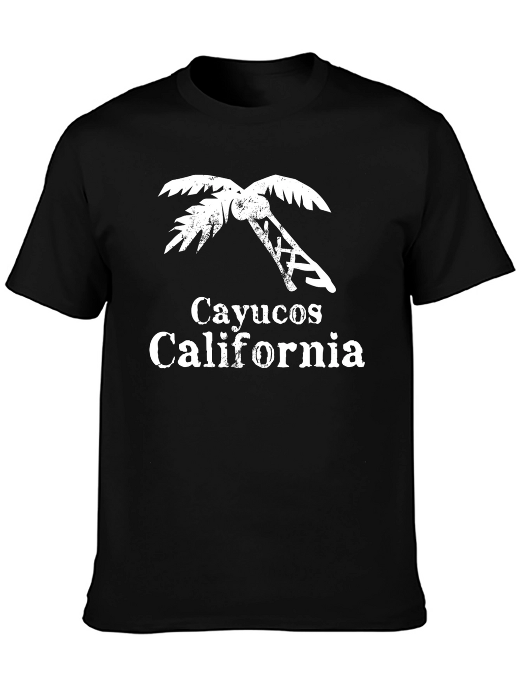 Camiseta Cayucos California Diseño de Palmera
