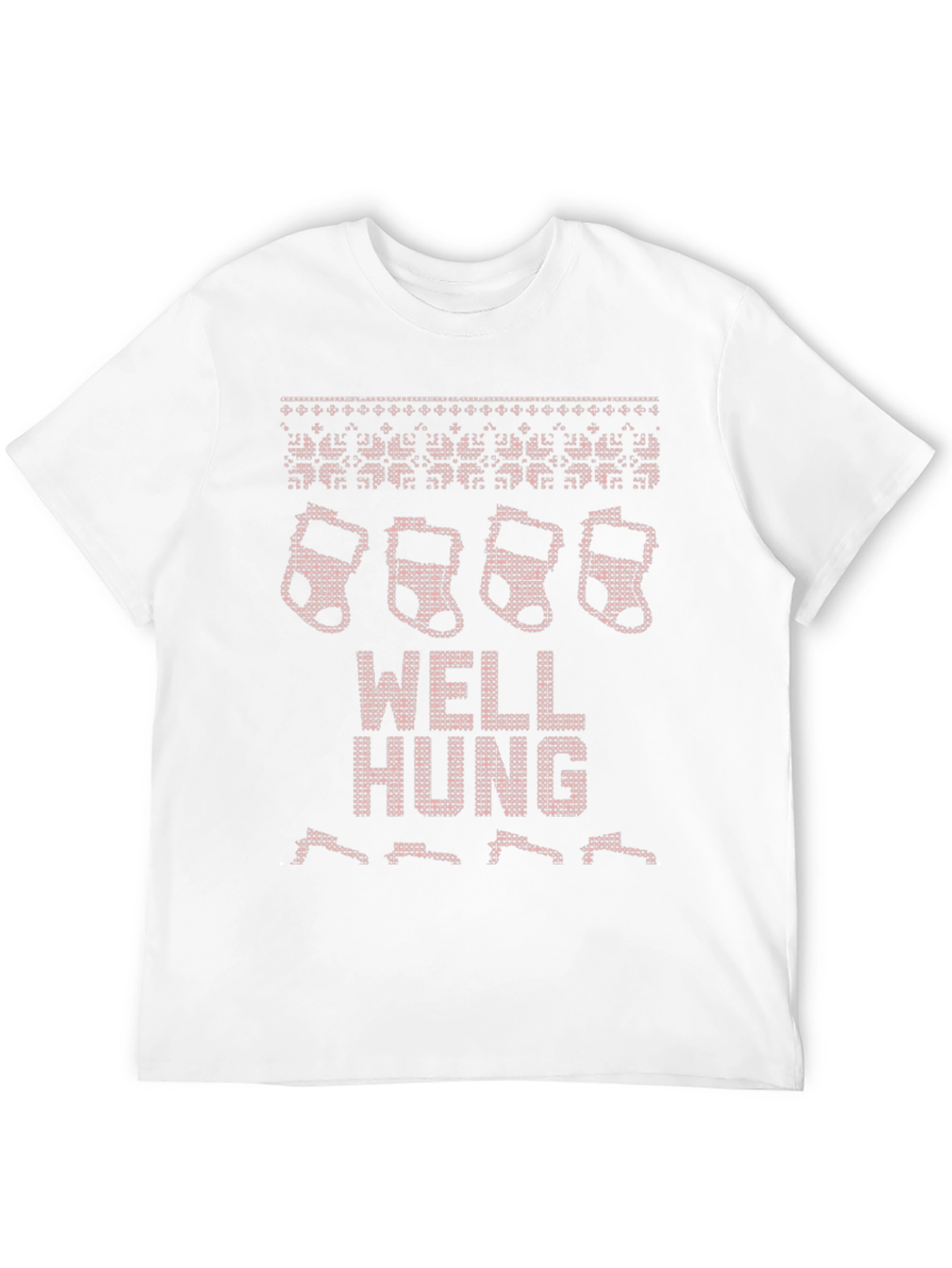 Camiseta Navideña Bien Colgado con Calcetines