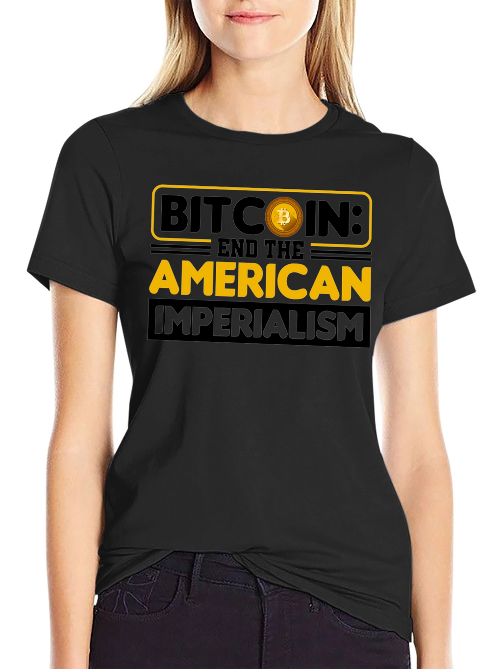 Camiseta Bitcoin: Fin al Imperialismo Americano