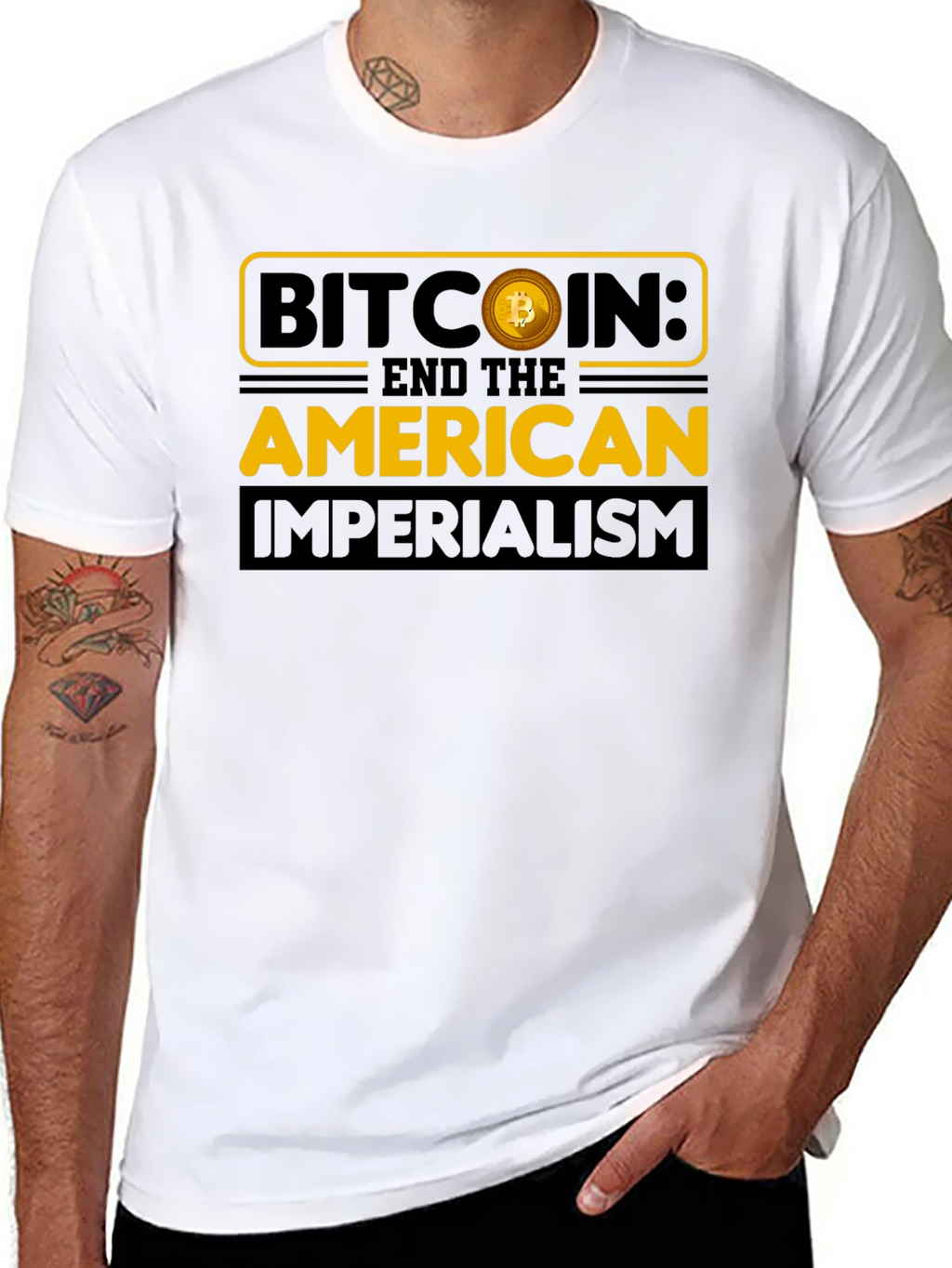 Camiseta Bitcoin: Fin al Imperialismo Americano