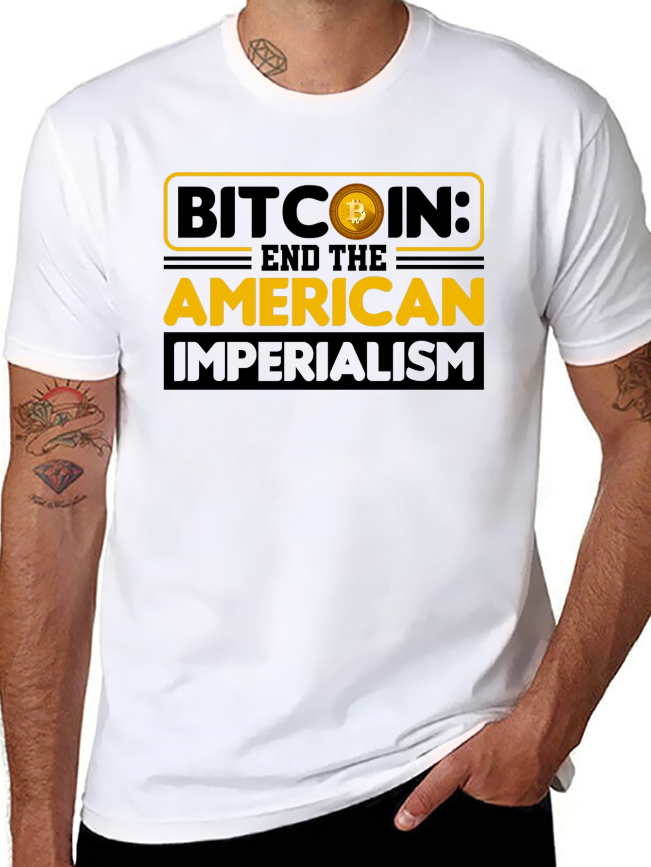 Camiseta Bitcoin: Fin al Imperialismo Americano