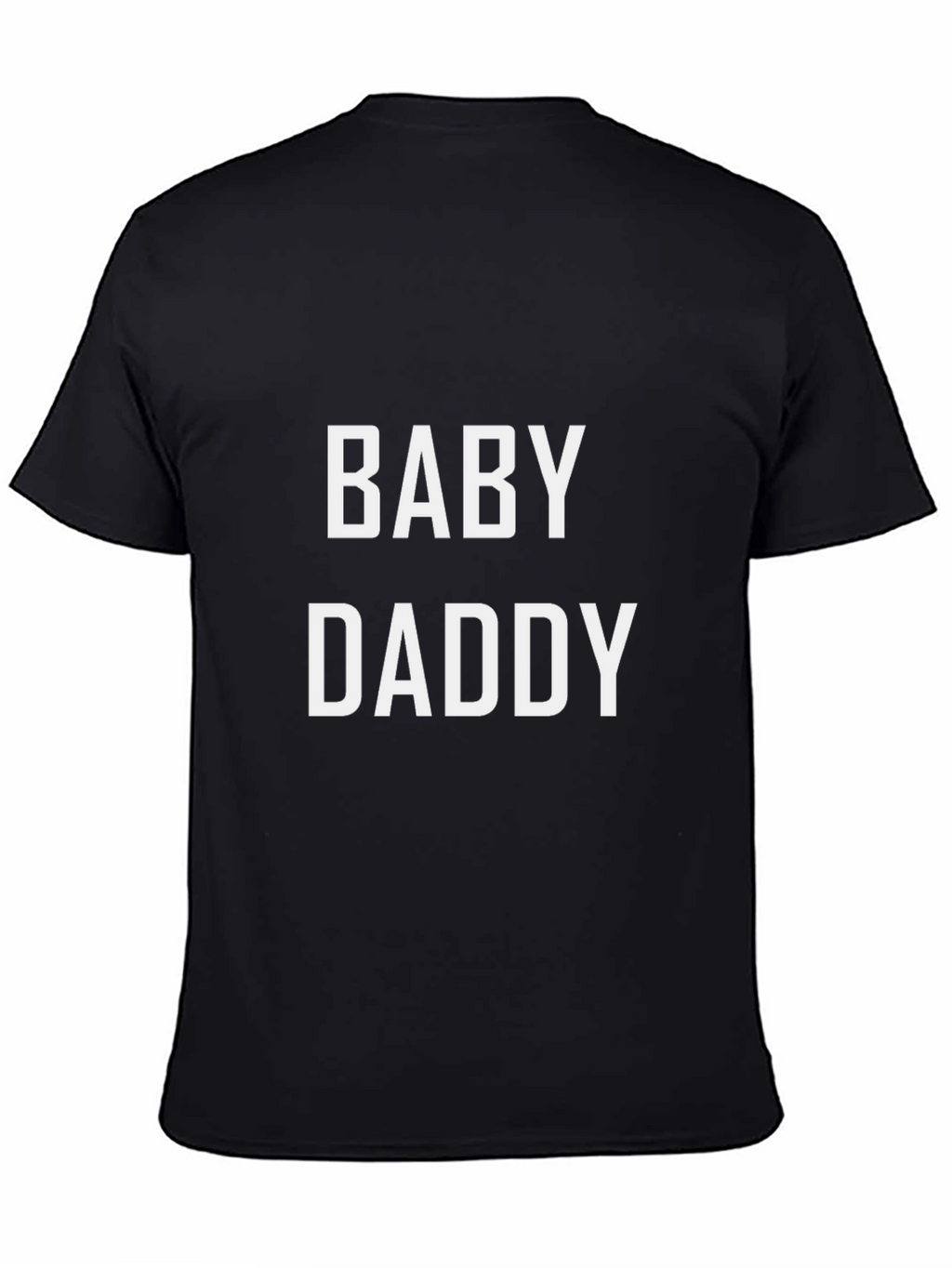 Camiseta Negra Baby Daddy para Hombre