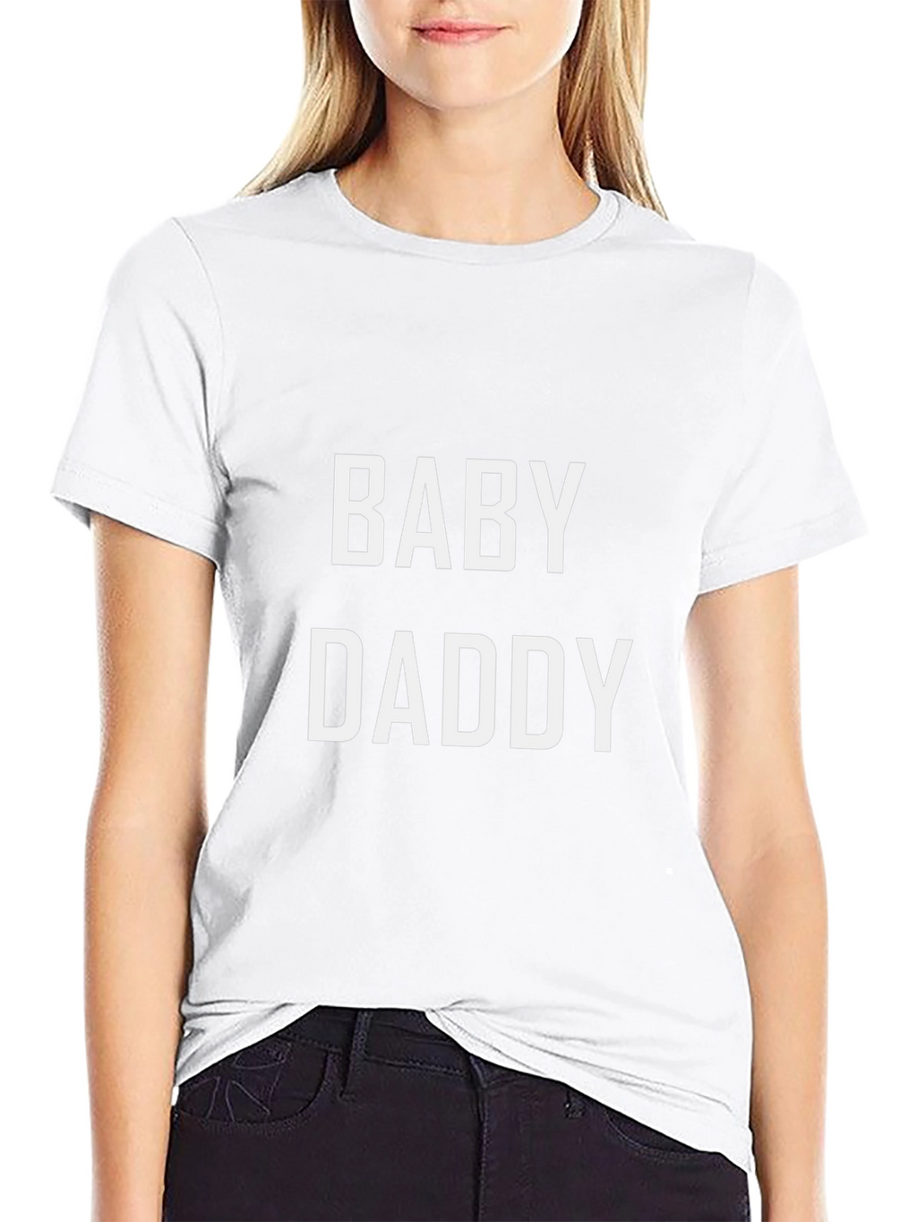 Camiseta Negra Baby Daddy para Hombre