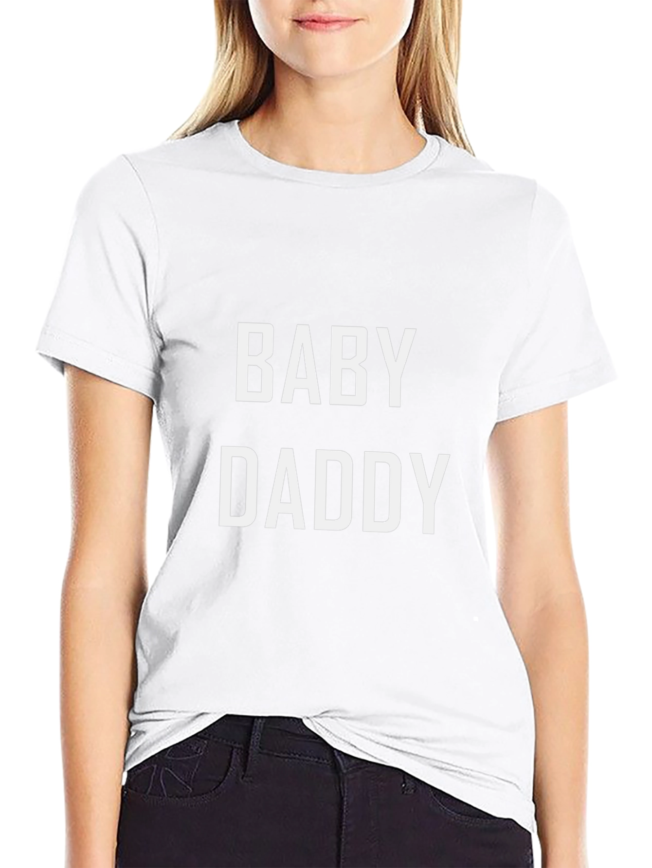 Camiseta Negra Baby Daddy para Hombre