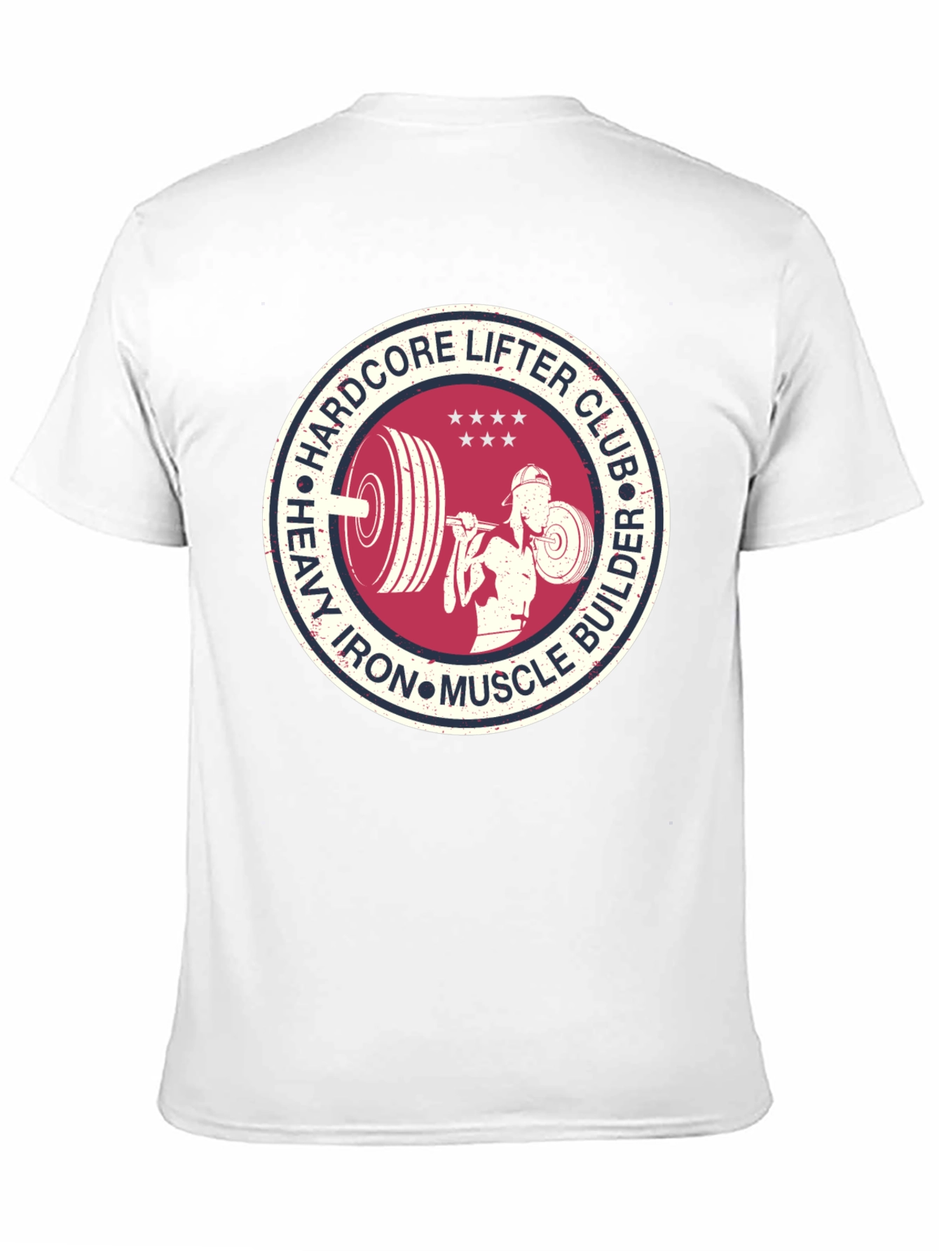 Camiseta Hombre: Hardcore Lifter Club - Heavy Iron