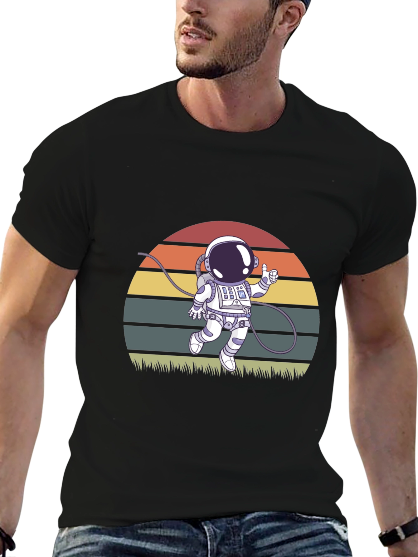 Camiseta Astronauta Retro - Diseño Espacial