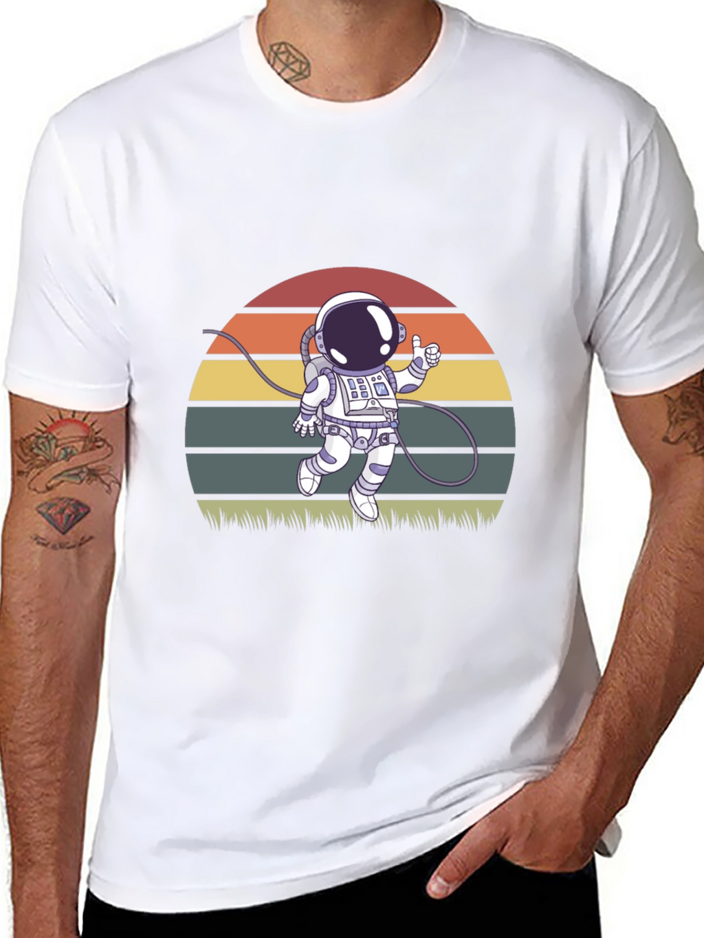 Camiseta Astronauta Retro - Diseño Espacial