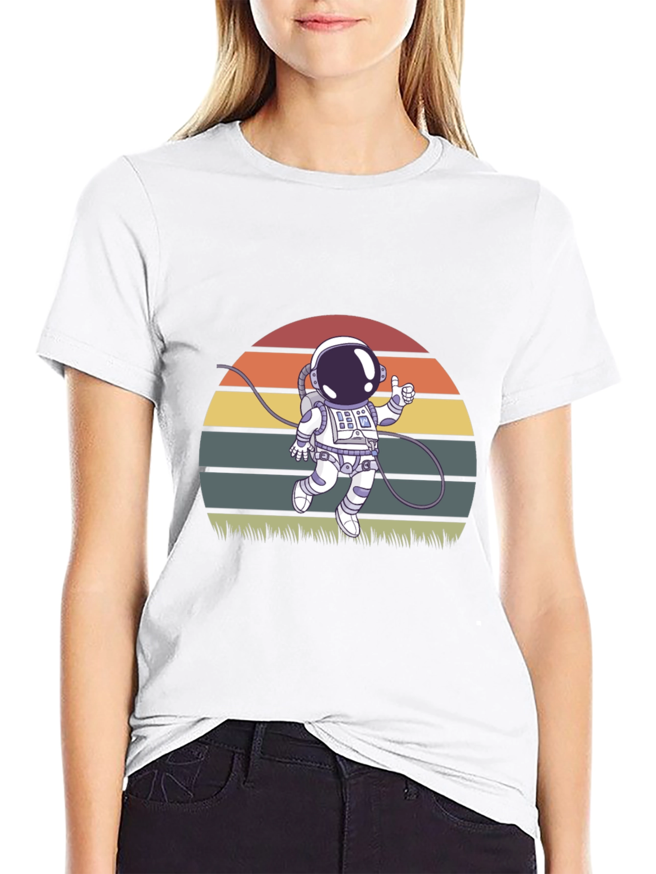 Camiseta Astronauta Retro - Diseño Espacial
