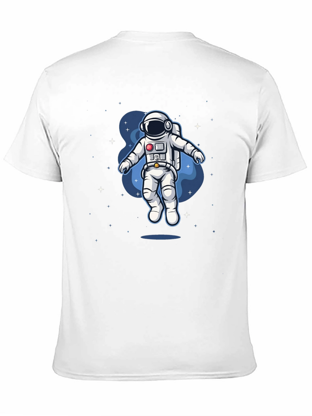 Camiseta Negra Astronauta en el Espacio