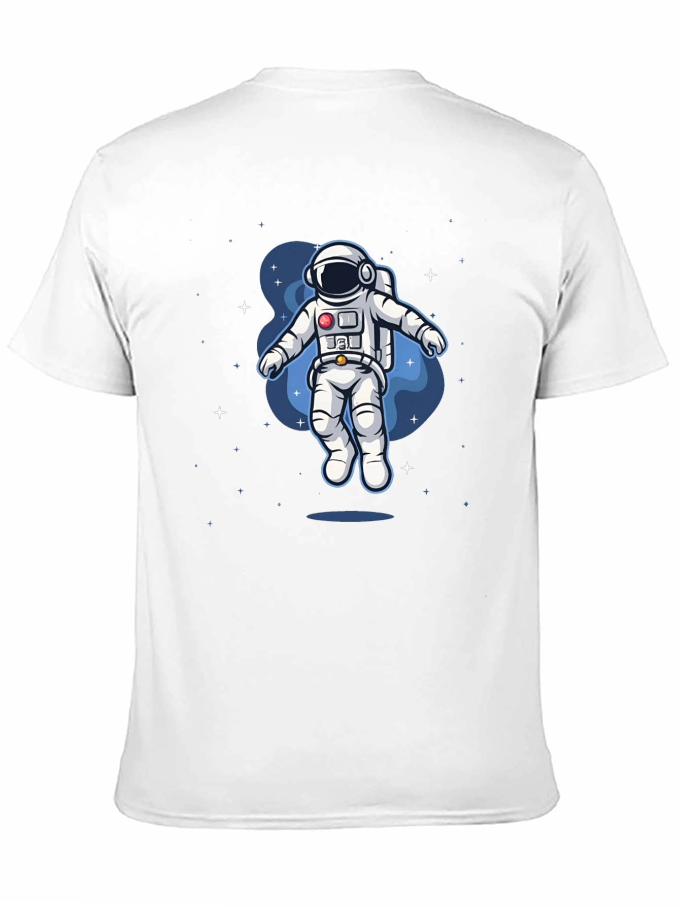 Camiseta Negra Astronauta en el Espacio