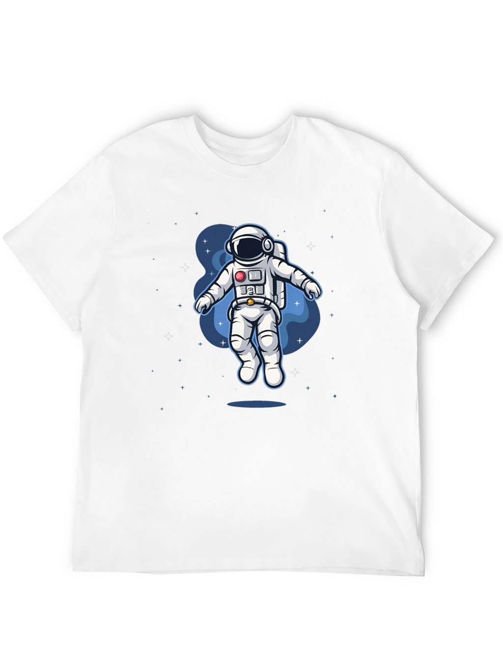 Camiseta Negra Astronauta en el Espacio