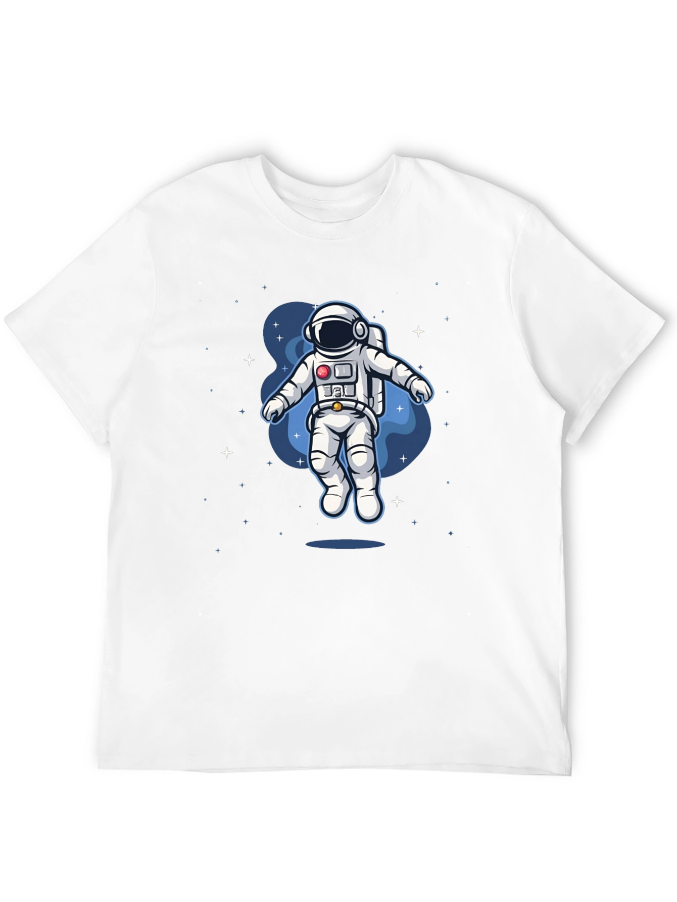 Camiseta Negra Astronauta en el Espacio