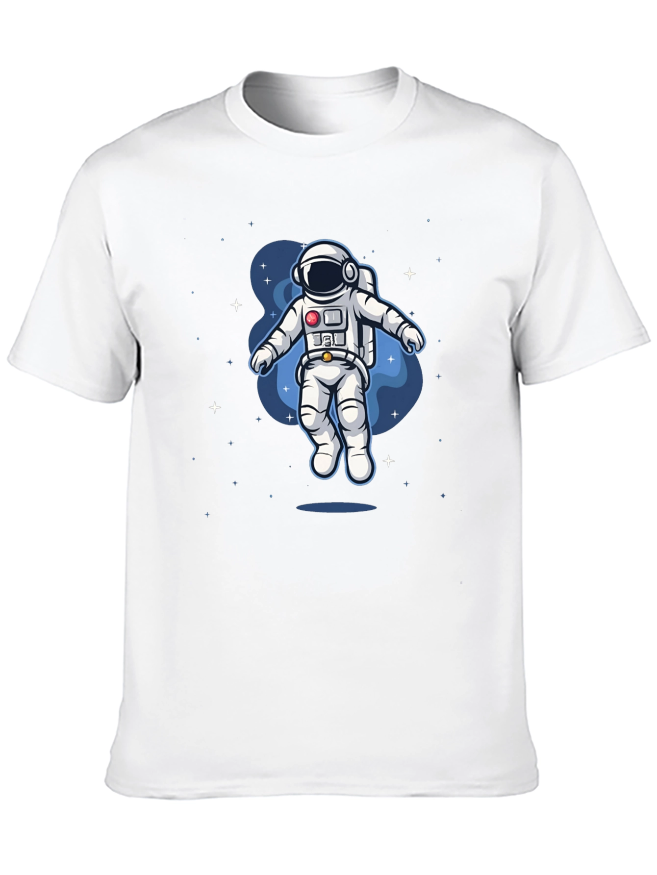 Camiseta Negra Astronauta en el Espacio