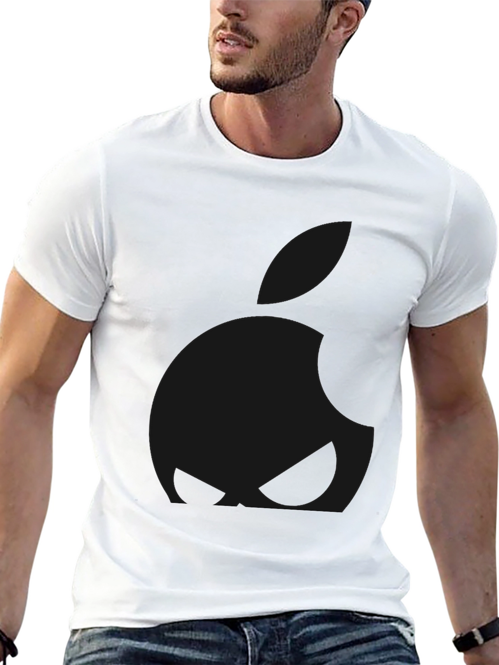 Camiseta Negra Clásica de Algodón