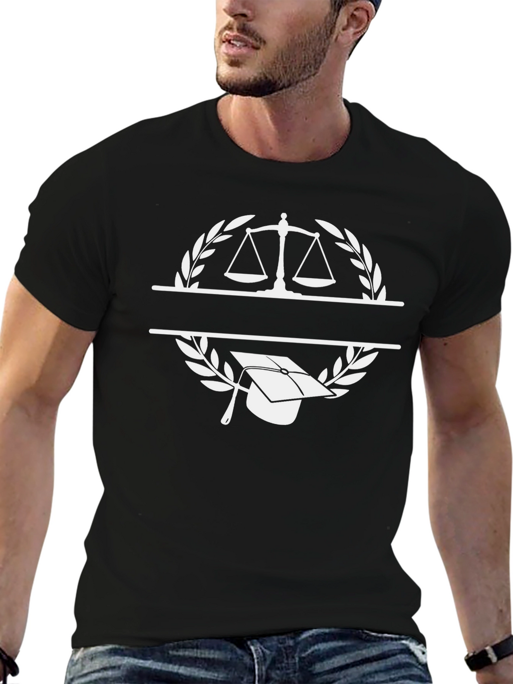 Camiseta Abogado Graduado - Escudo Justicia
