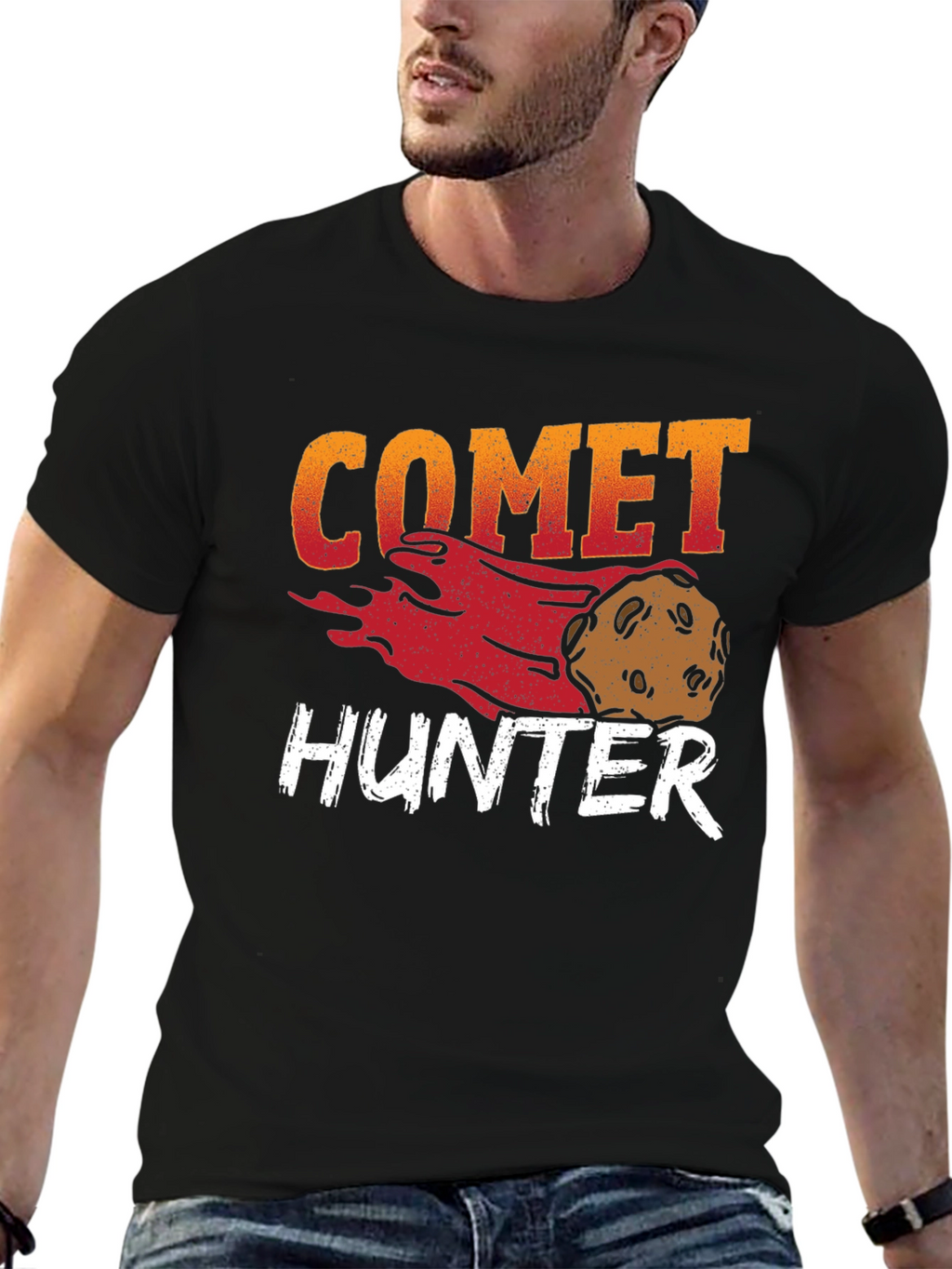 Camiseta Cazador de Cometas Negra Hombre