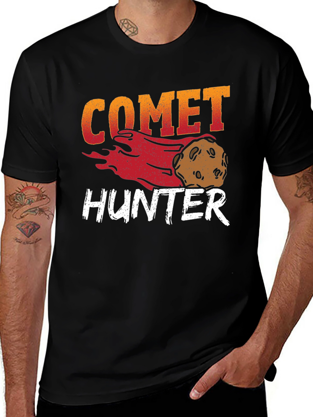 Camiseta Cazador de Cometas Negra Hombre