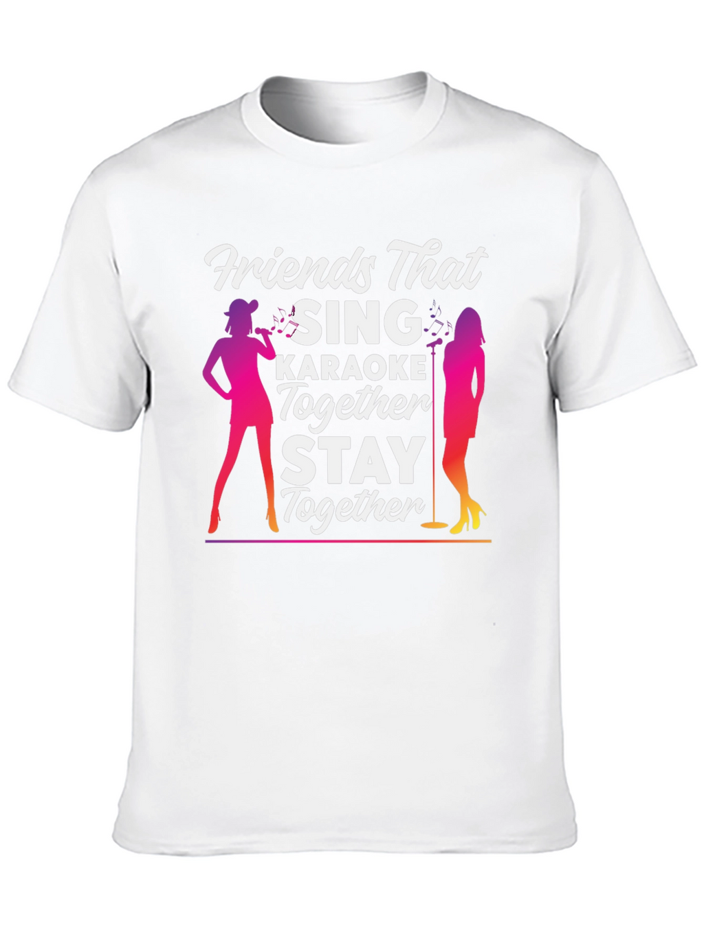 Camiseta Negra Amigos Que Cantan Karaoke