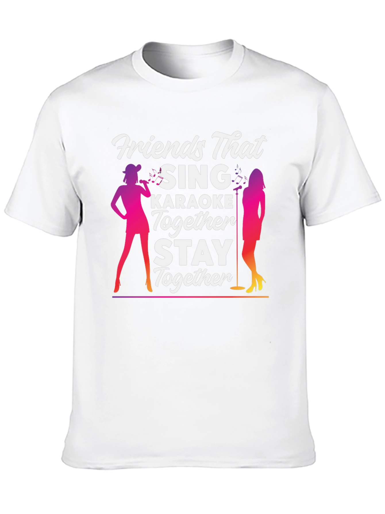 Camiseta Negra Amigos Que Cantan Karaoke