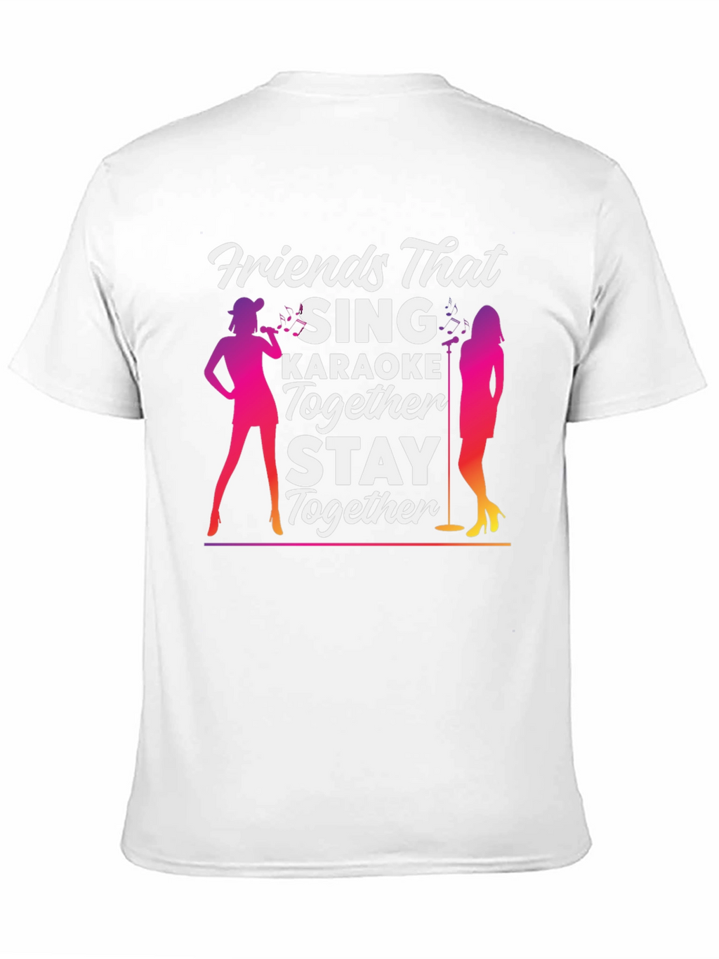 Camiseta Negra Amigos Que Cantan Karaoke