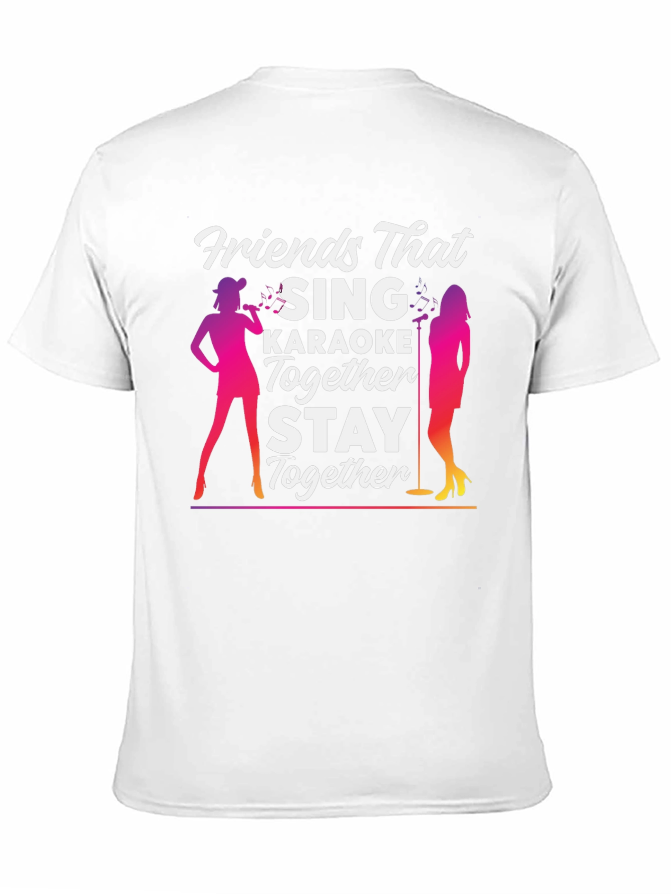 Camiseta Negra Amigos Que Cantan Karaoke