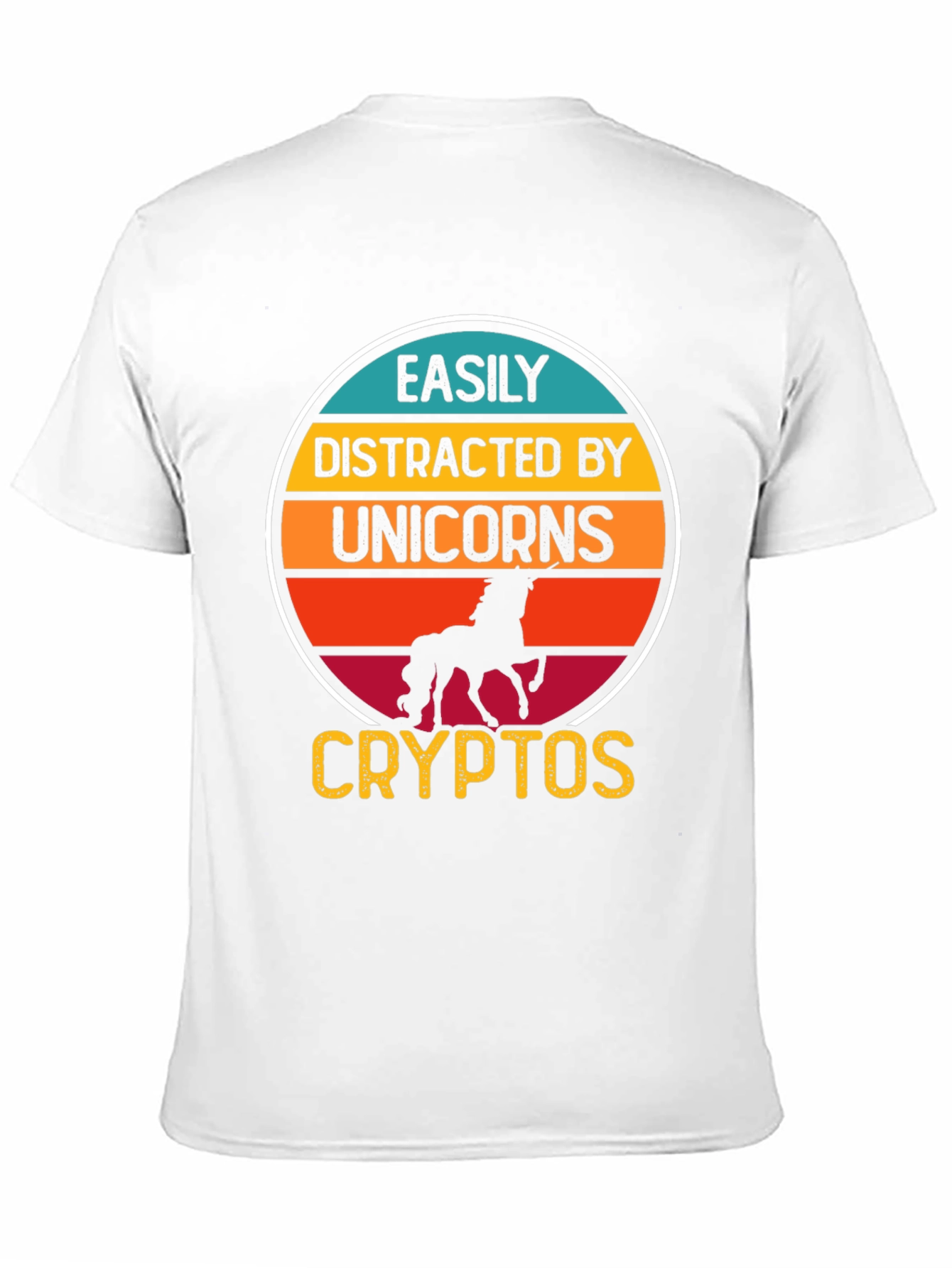 Camiseta Easily Distracted By Unicorns Cryptos