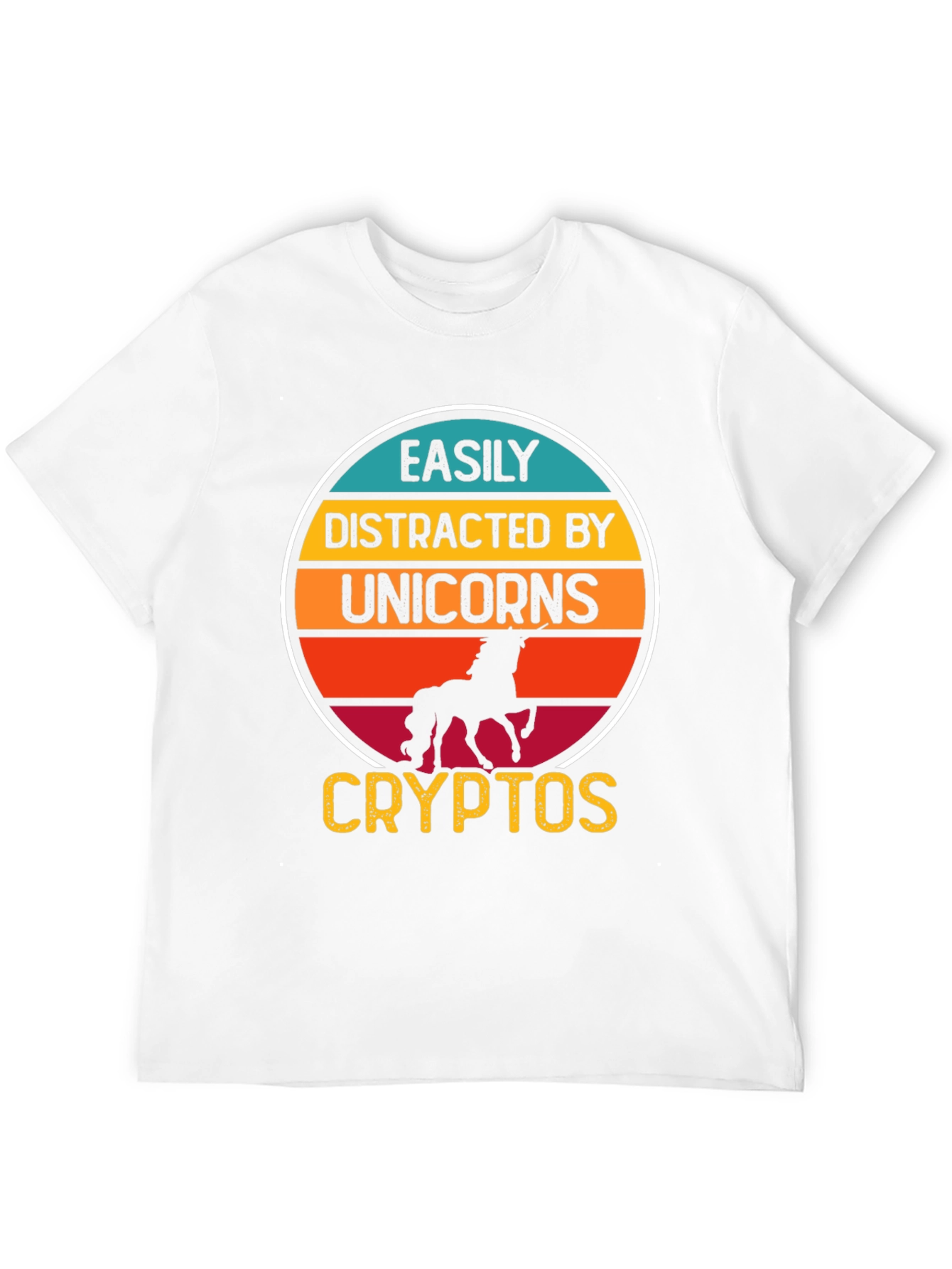 Camiseta Easily Distracted By Unicorns Cryptos