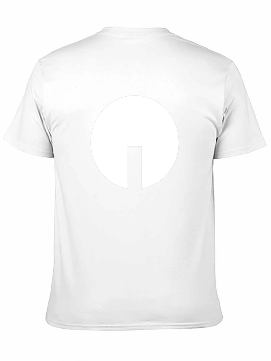Camiseta Negra con Diseño Abstracto en Blanco