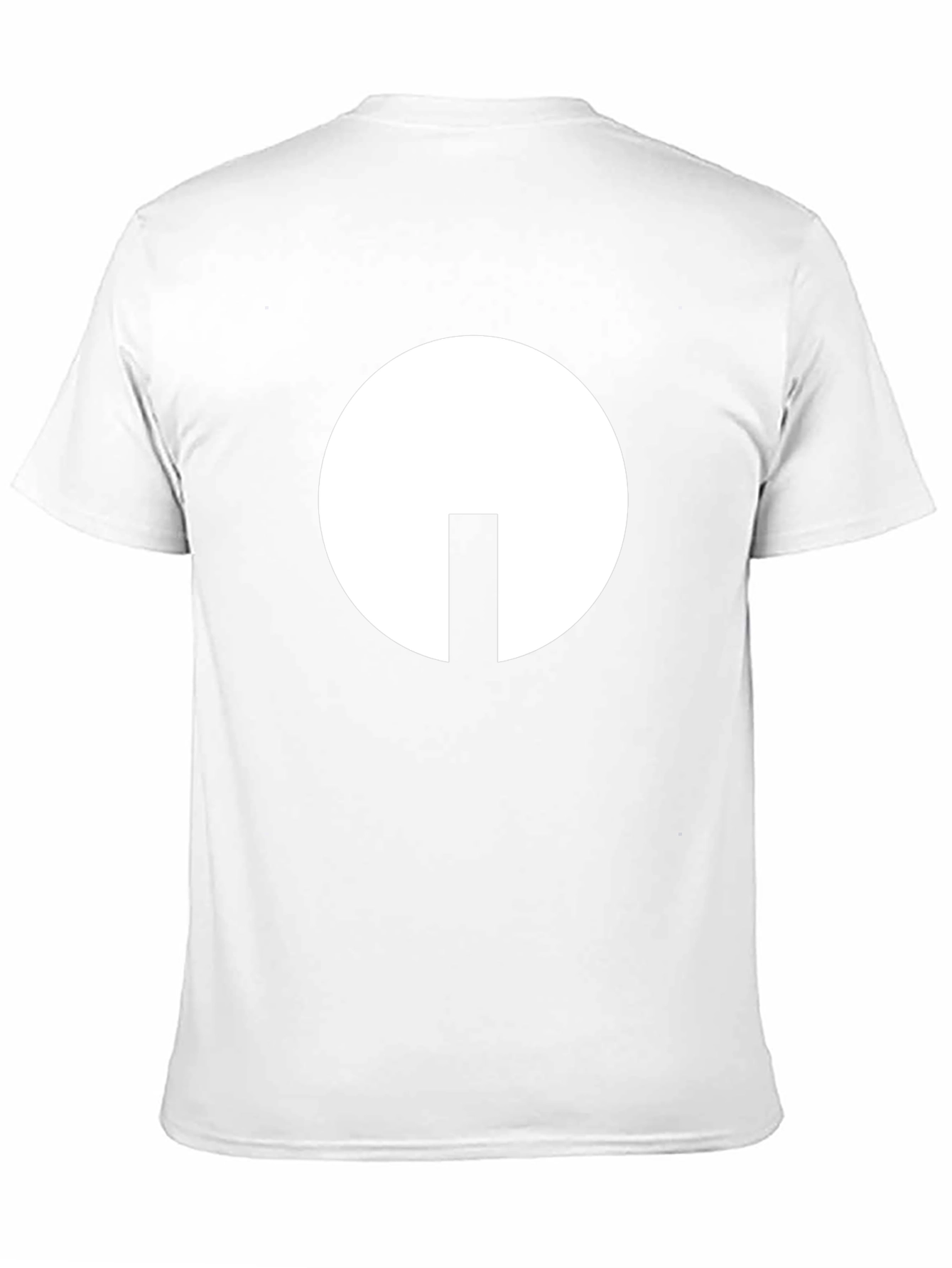 Camiseta Negra con Diseño Abstracto en Blanco