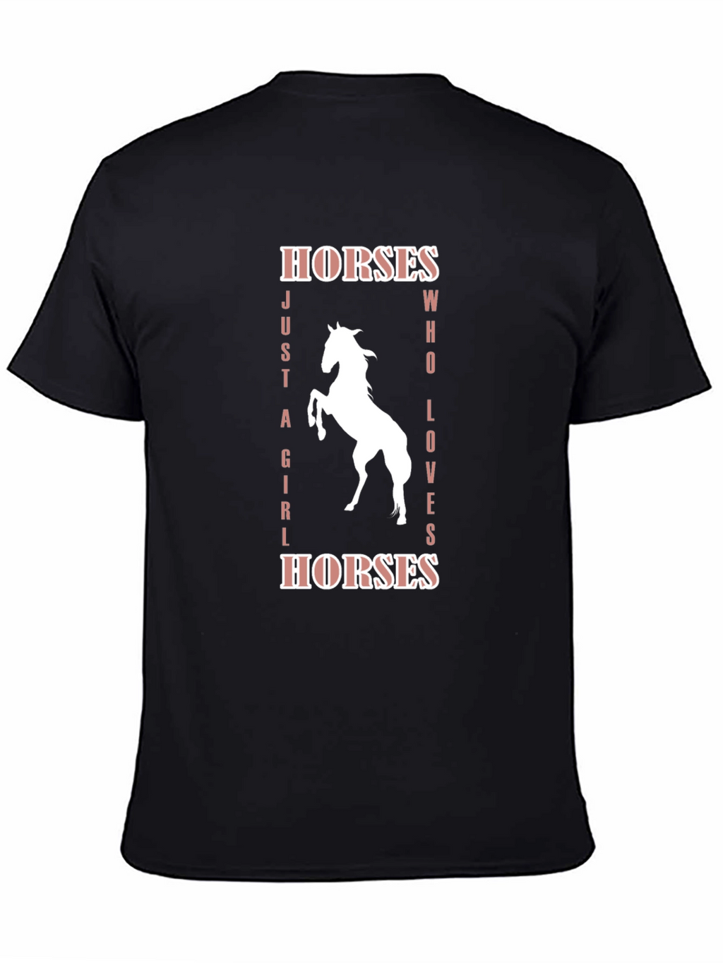 Camiseta Negra Amo los Caballos