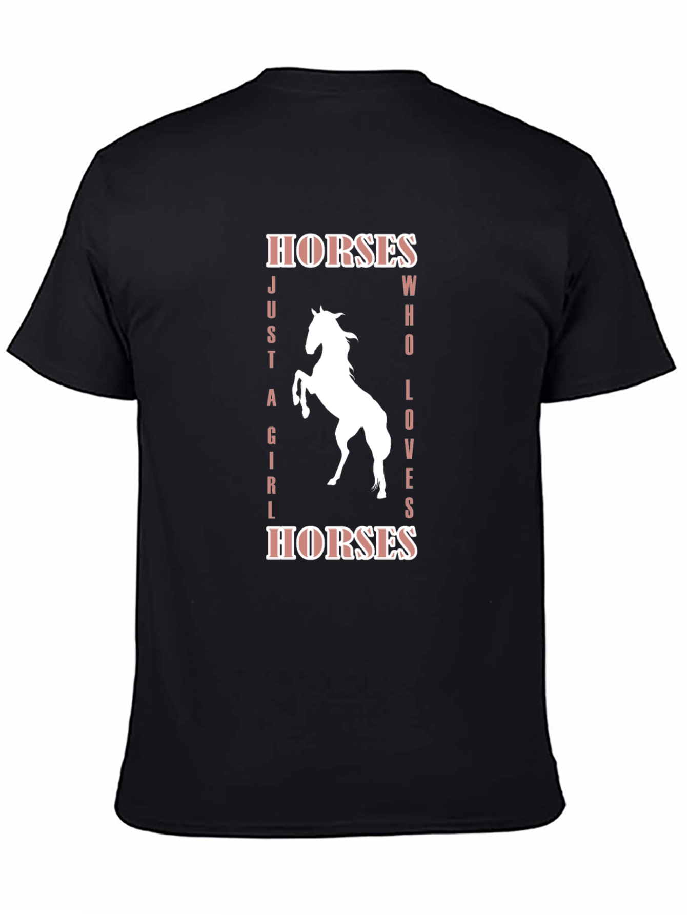 Camiseta Negra Amo los Caballos