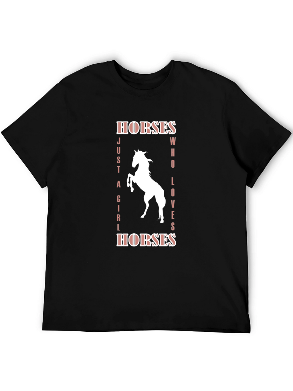 Camiseta Negra Amo los Caballos