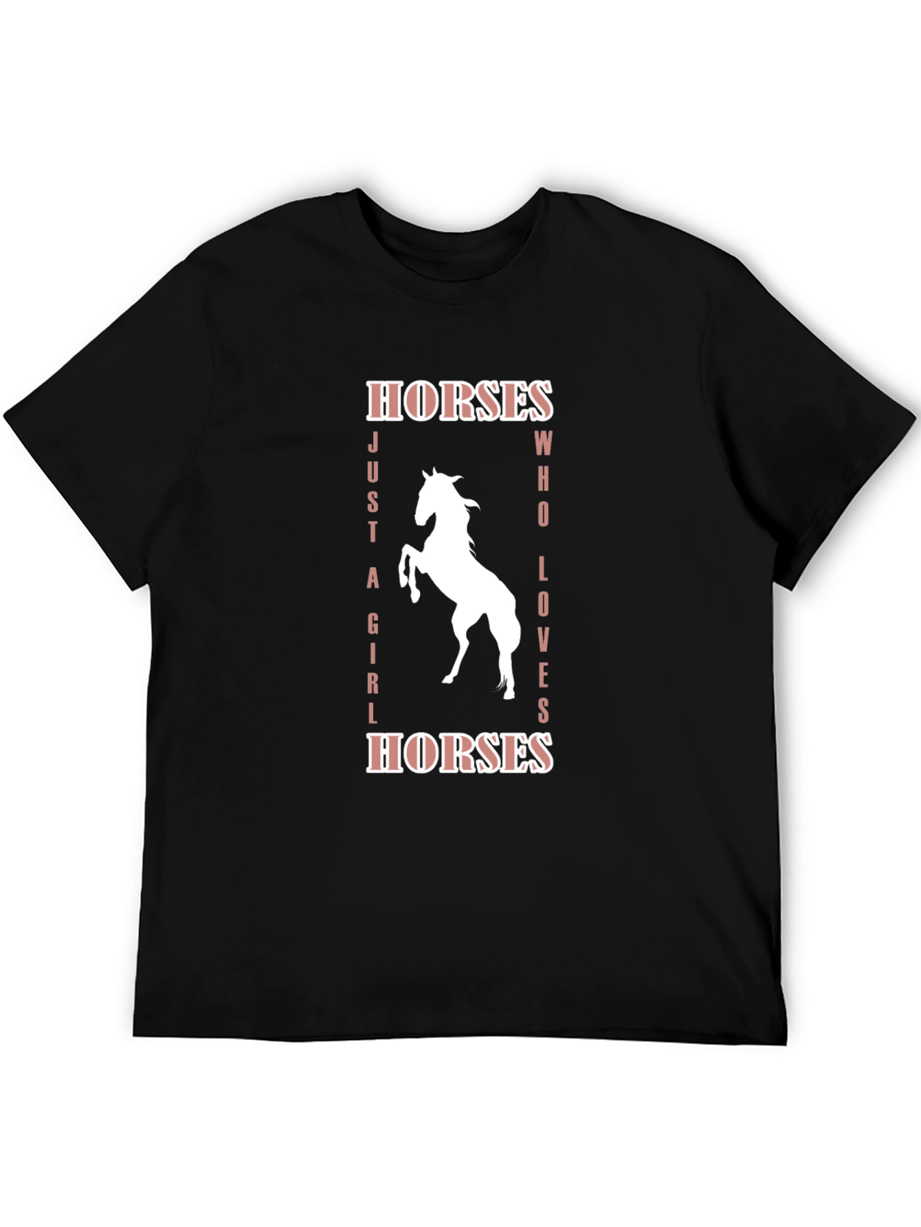 Camiseta Negra Amo los Caballos