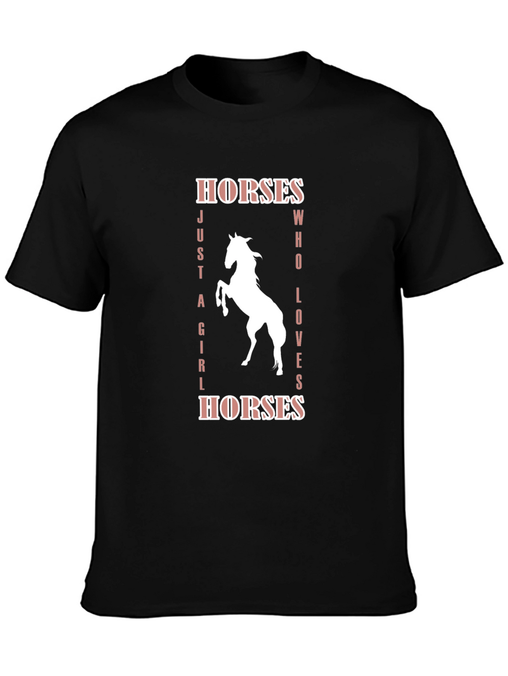 Camiseta Negra Amo los Caballos
