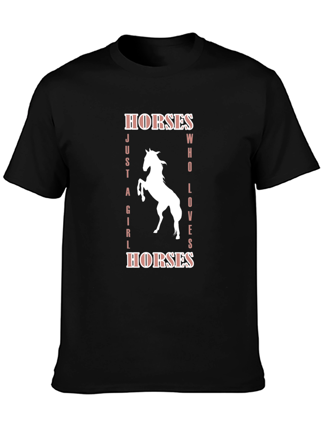 Camiseta Negra Amo los Caballos