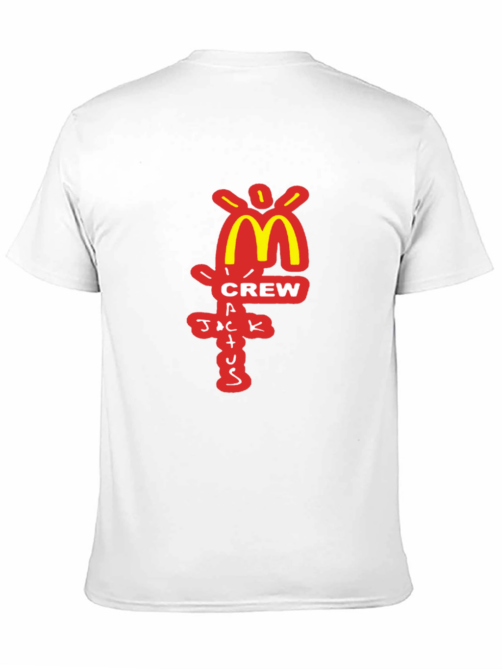 Camiseta Negra Cactus Jack Crew McDonalds