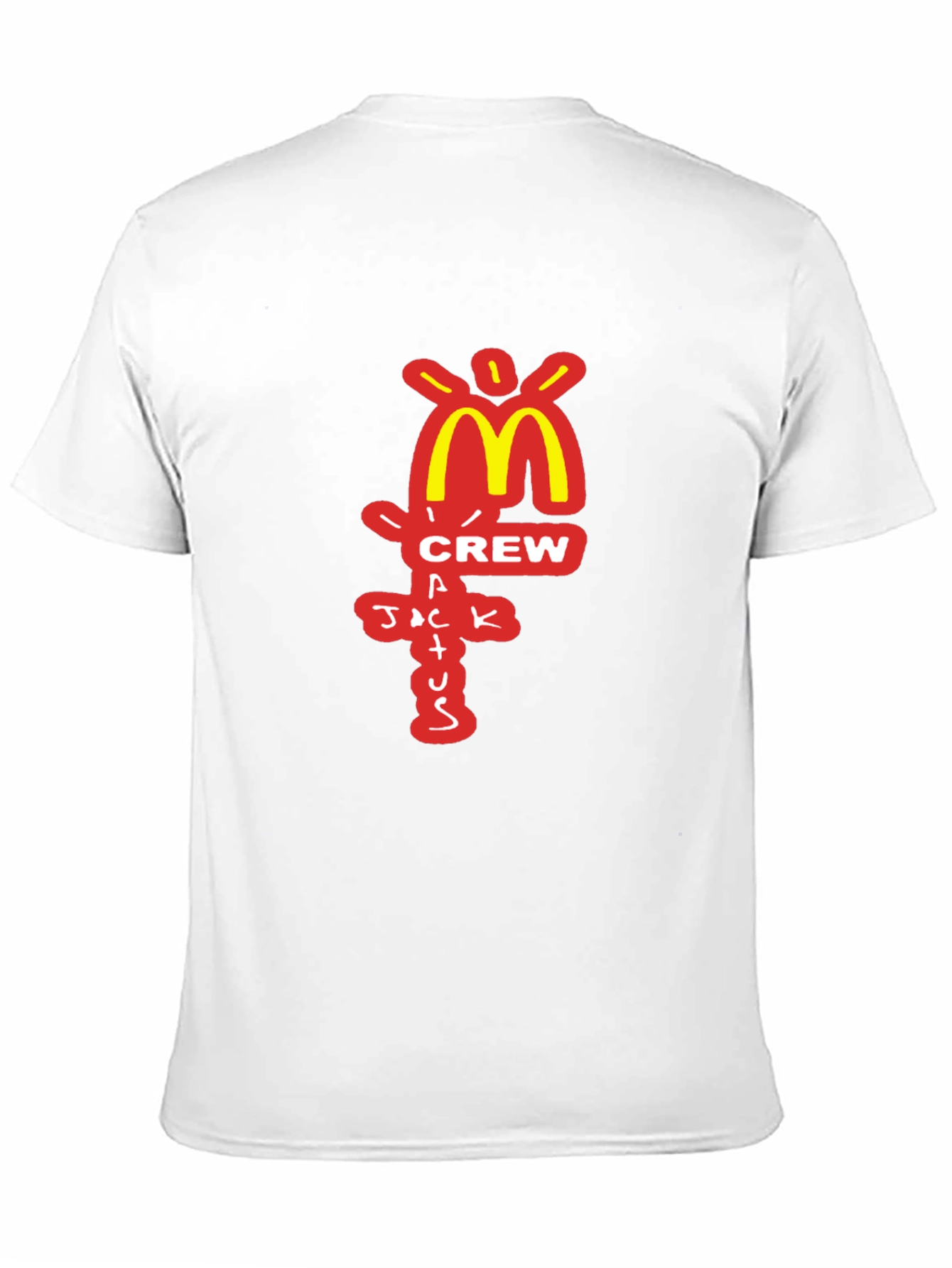 Camiseta Negra Cactus Jack Crew McDonalds