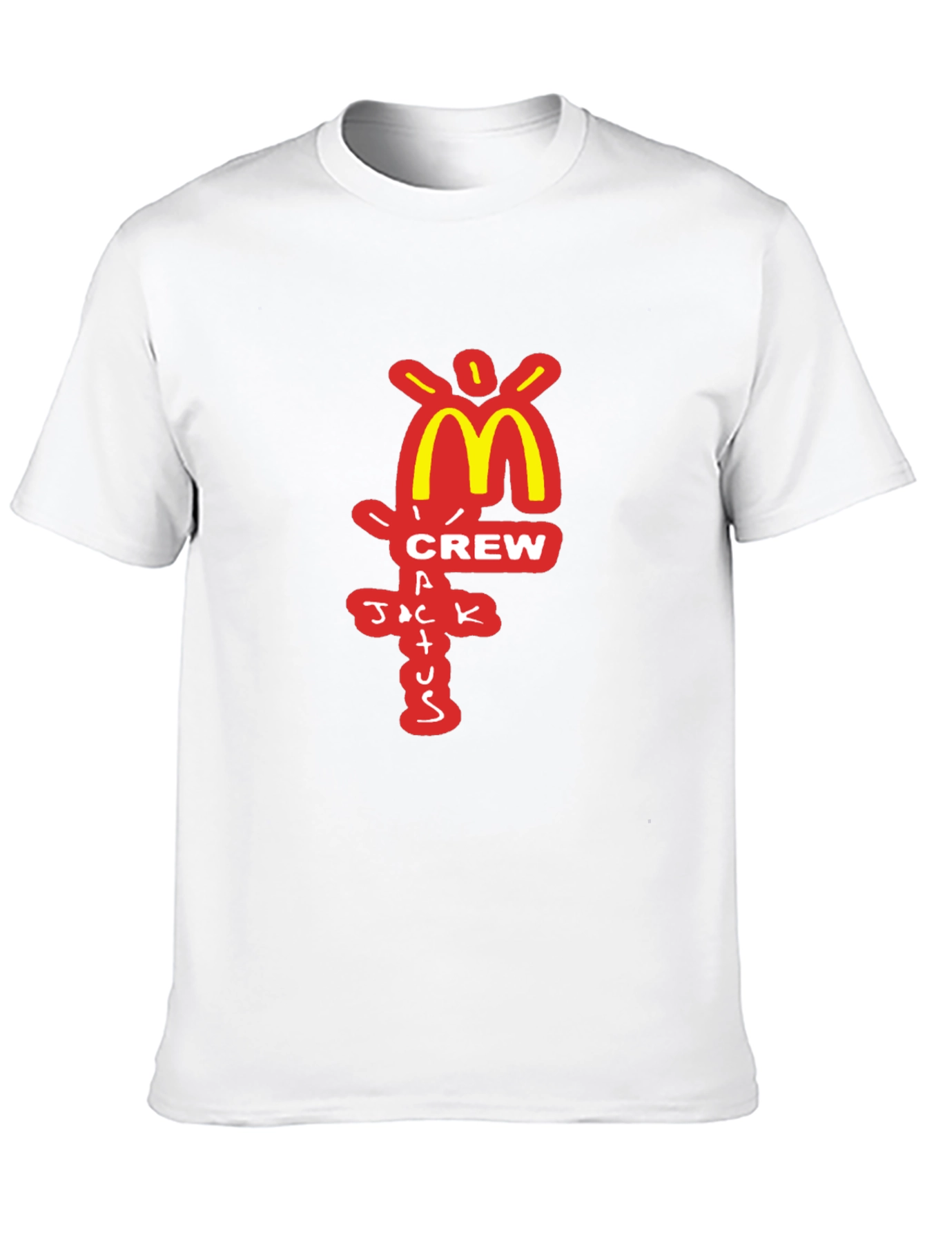 Camiseta Negra Cactus Jack Crew McDonalds