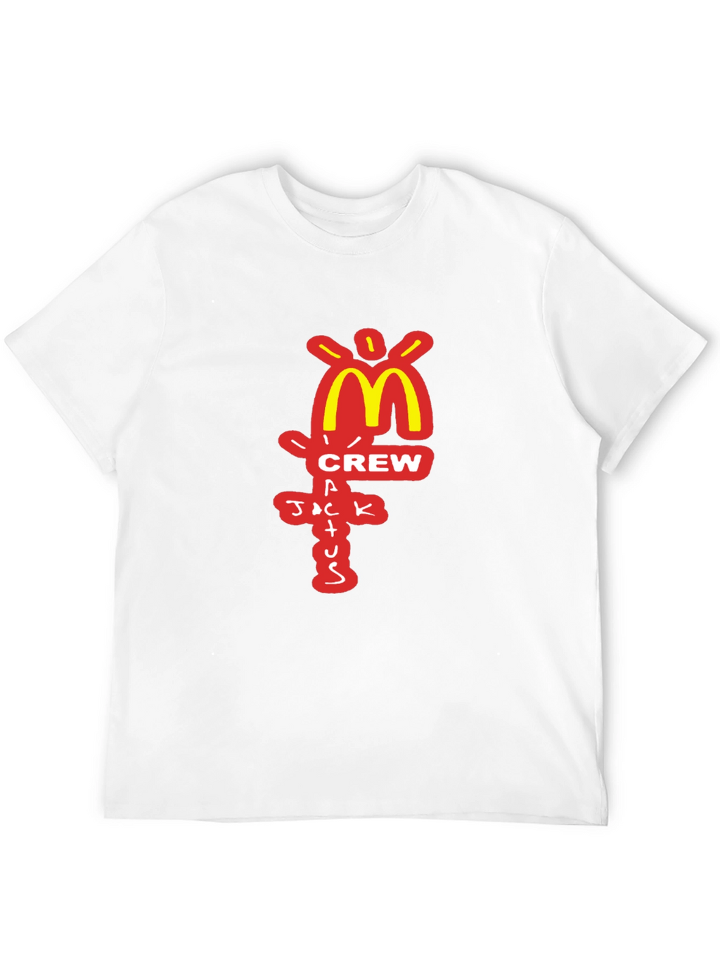 Camiseta Negra Cactus Jack Crew McDonalds