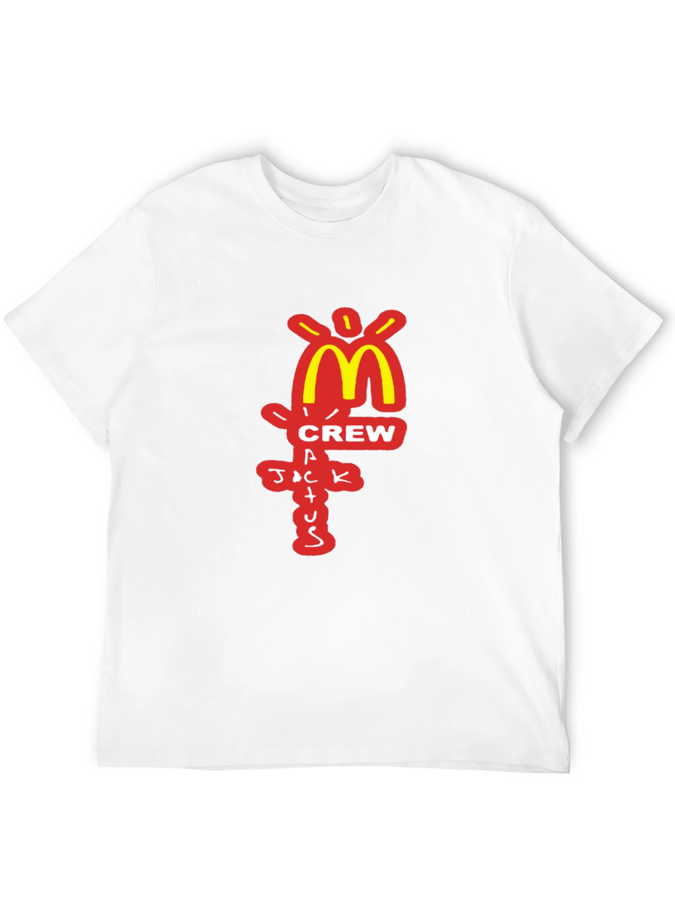 Camiseta Negra Cactus Jack Crew McDonalds