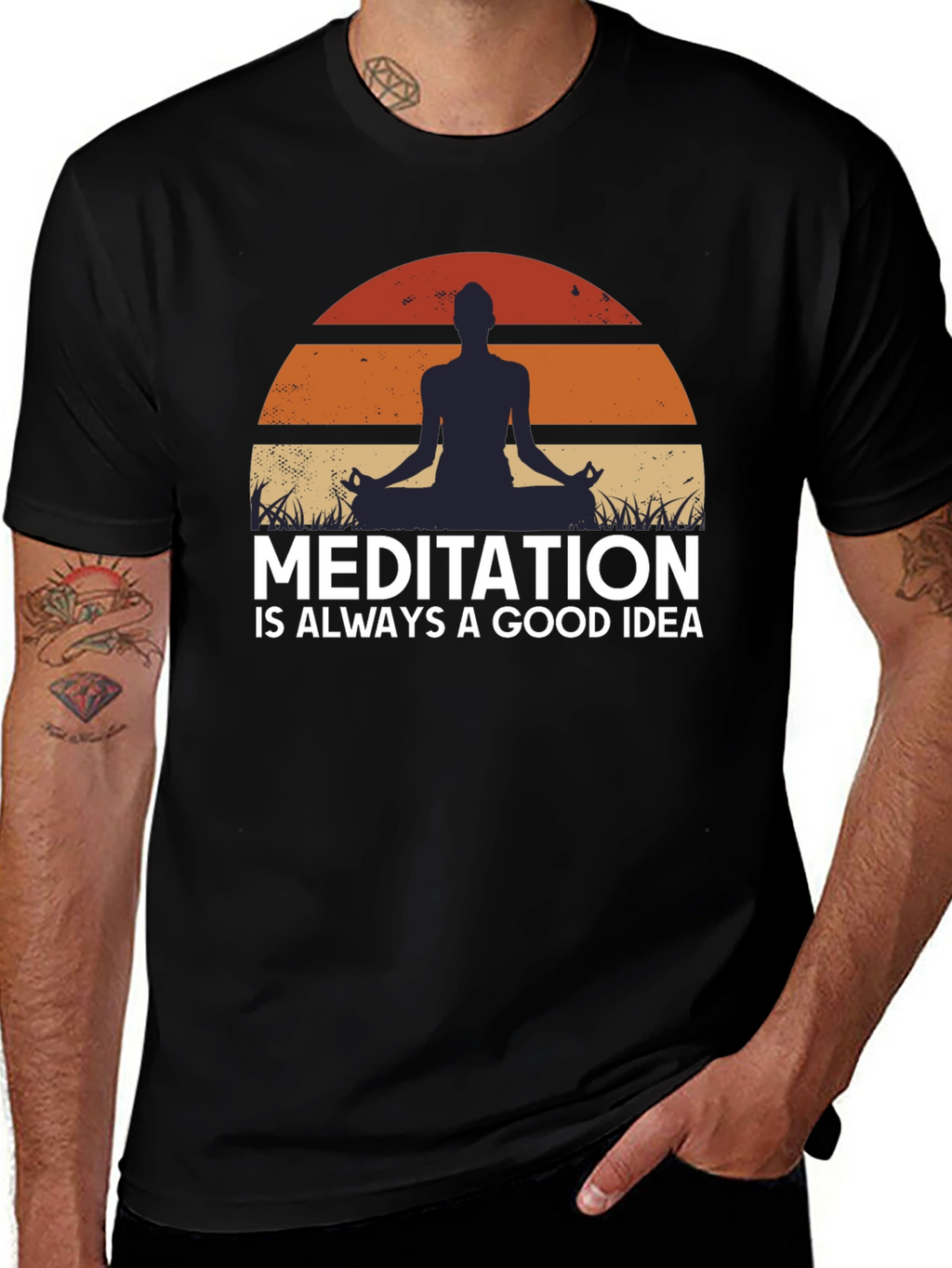 Camiseta Meditación Buena Idea Relax