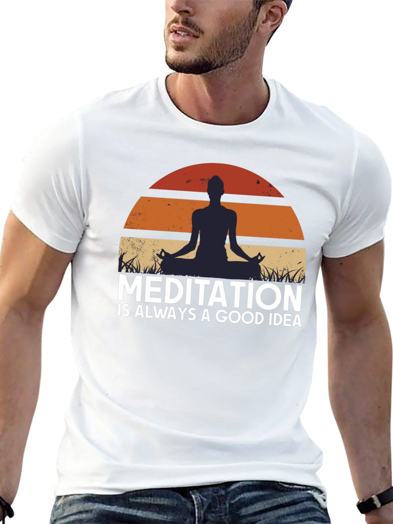 Camiseta Meditación Buena Idea Relax