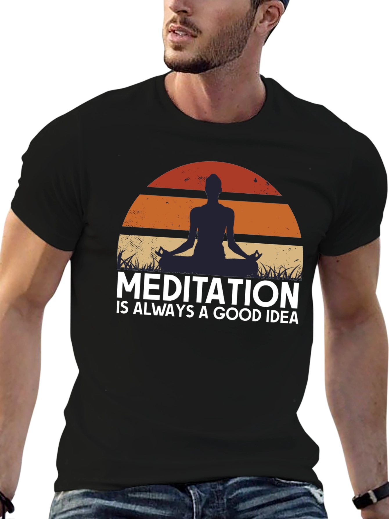 Camiseta Meditación Buena Idea Relax
